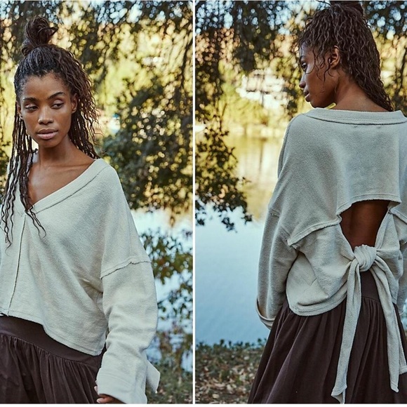 Free People Beach Alyria Solid Pull Over - Picture 1 of 7